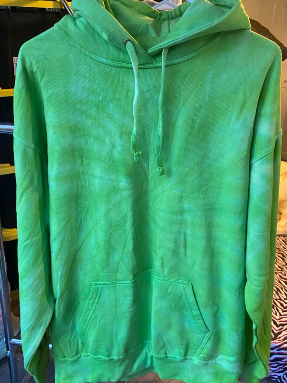 Classic Men's Green Crewneck Hoodie Sweatshirt